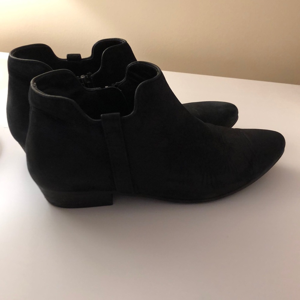 Paul Green Black Suede Booties
